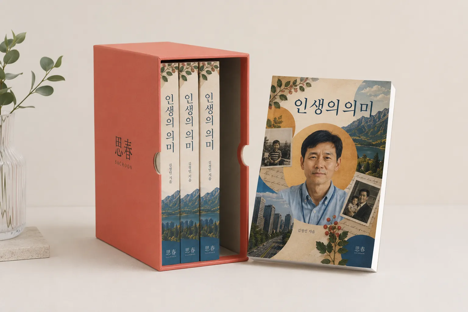 책 네 권이 집으로 도착합니다